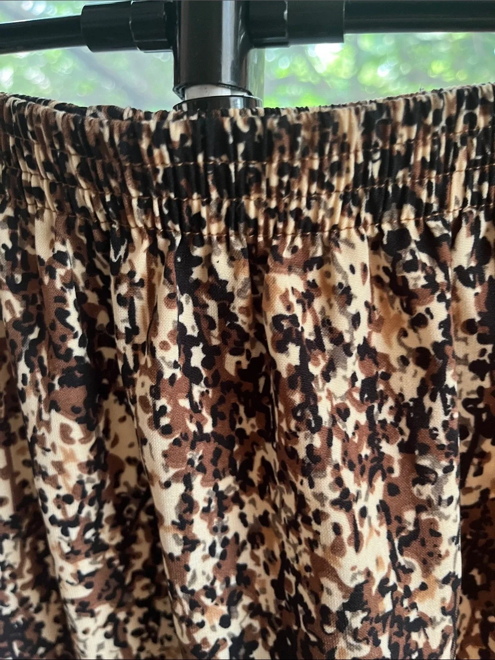 Blair Brown and Cream Speckled Midi Skirt